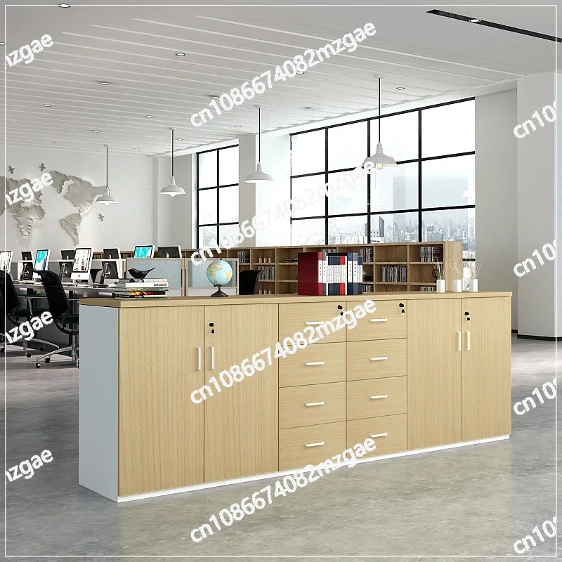 File Cabinet Locked Office Wood Partition