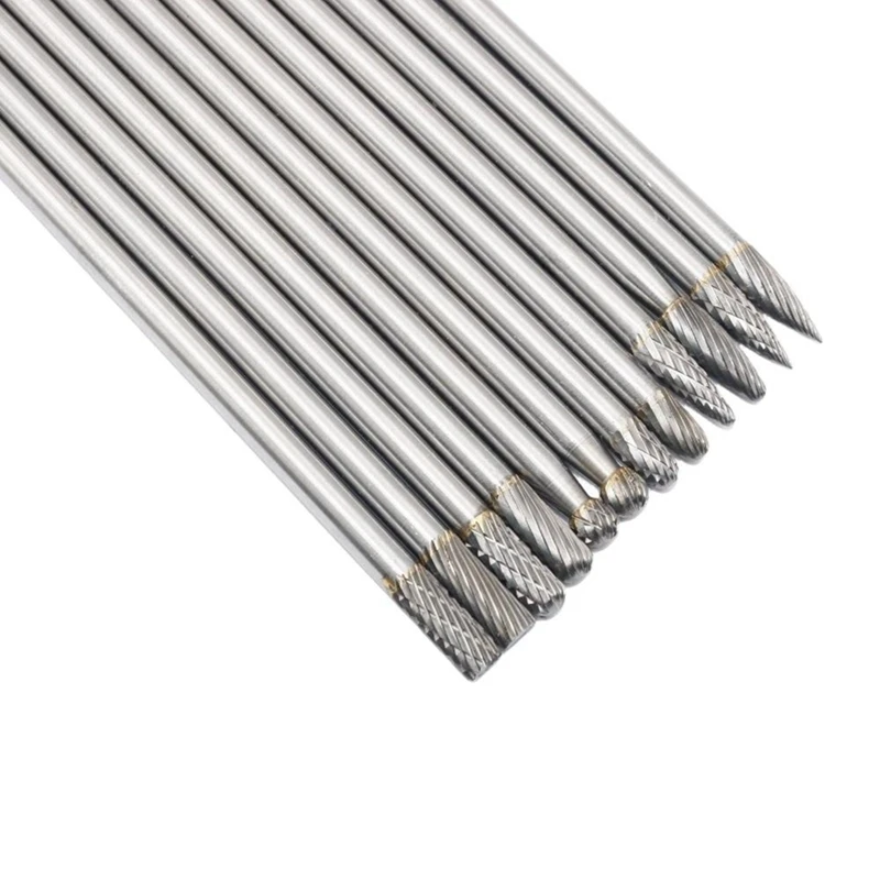 Mango de extensión de 6X6X150 Mm, Lima rotativa de carburo, cabezal de molienda de acero de tungsteno, herramienta de molienda de madera de Jade y Metal