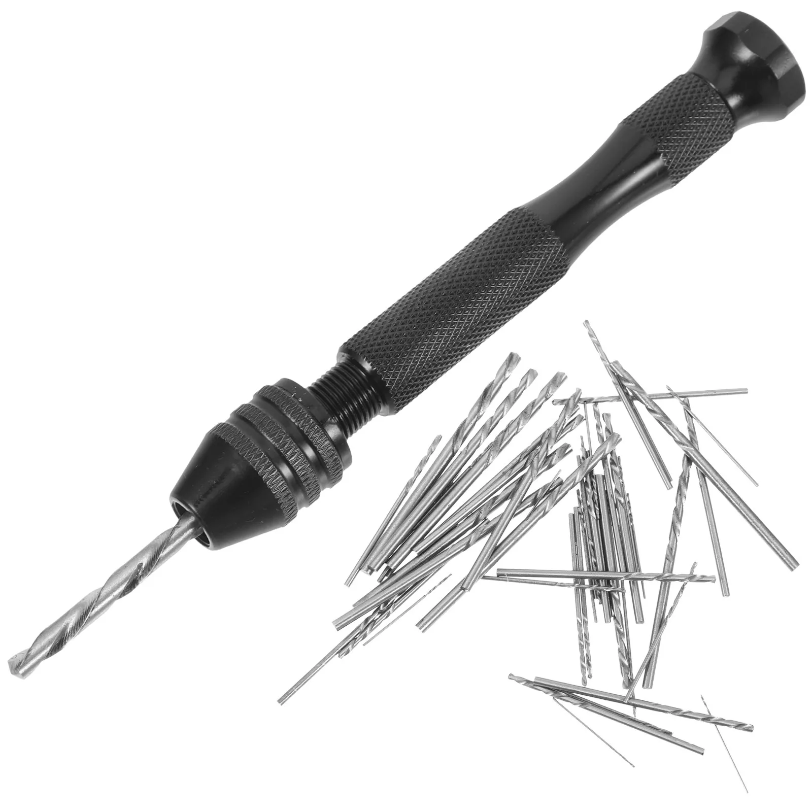 

1Set Hand Drill Set Manual Metal Rotary Drill Tool Precision Punch Drills for Craft Woodworking Plastic Walnut Amber