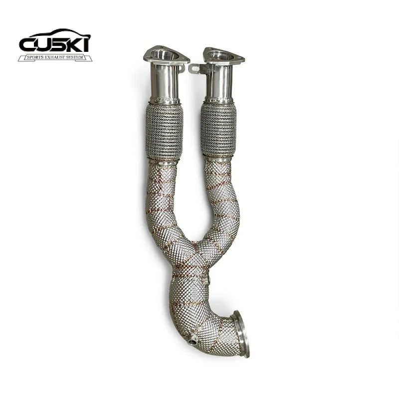

High quality Stainless Stee Automobile Accessorie Suitable For Audi RS3 RSQ3 TTRS 2.5T downspout exhaust system