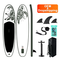 FUNWATER Dropshipping OEM Surf Board Sup Paddle Board Pump Surfboard Wholesale Inflatable Bodyboard Supboard Moe Grip Fanatics