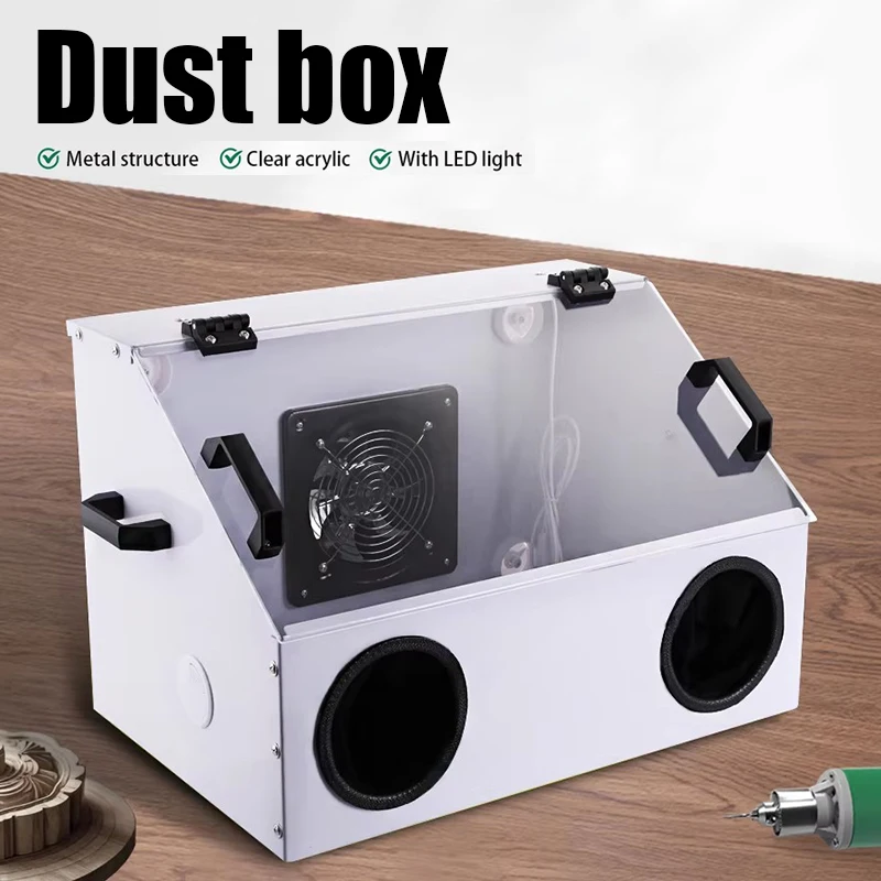 

Polishing Grinding Engraving Dust Proof Cover Dust Box Grinding Dental Polishing Sandblasting Dust Box Lab Dental Equipment