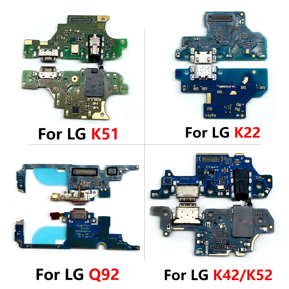 Charging Charger Plug Port Connector Board Parts Flex CableFor LG G6 K22 K41S K42 K52 K51 K61 Q7 Q610 Q8 Q92 Q720 Style Q710 V30