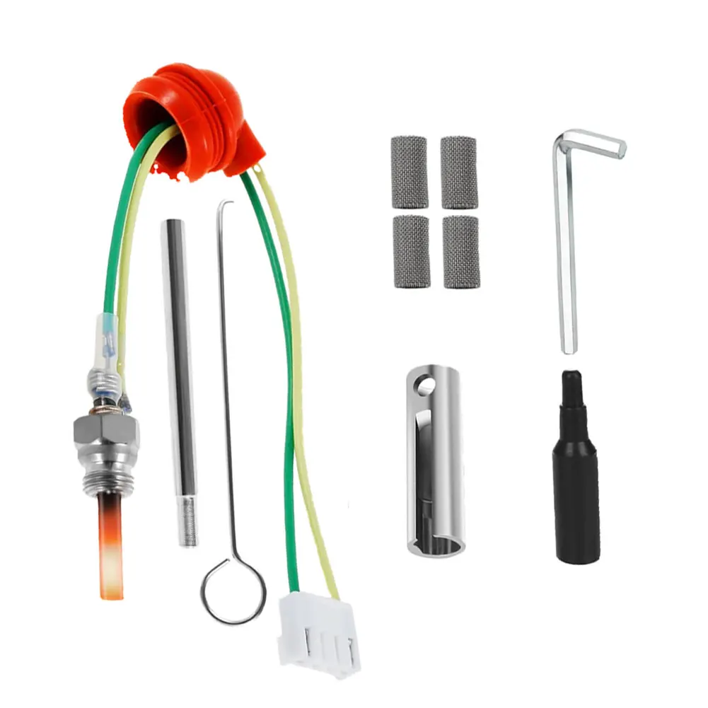 Auxiliary Heater Diesel Repair Kit 9pcs for 12V For Car Diesel Heaters Suitable for 2kW 3kW 5kW 8kW Models with Glow Tool
