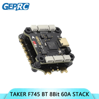 GEPRC TAKER F745 BT 8Bit 60A Stack 4IN1 ESC 512MB Black Box Data Analyze Record Flight Barometer Dual Gyroscope Racing FPV Drone