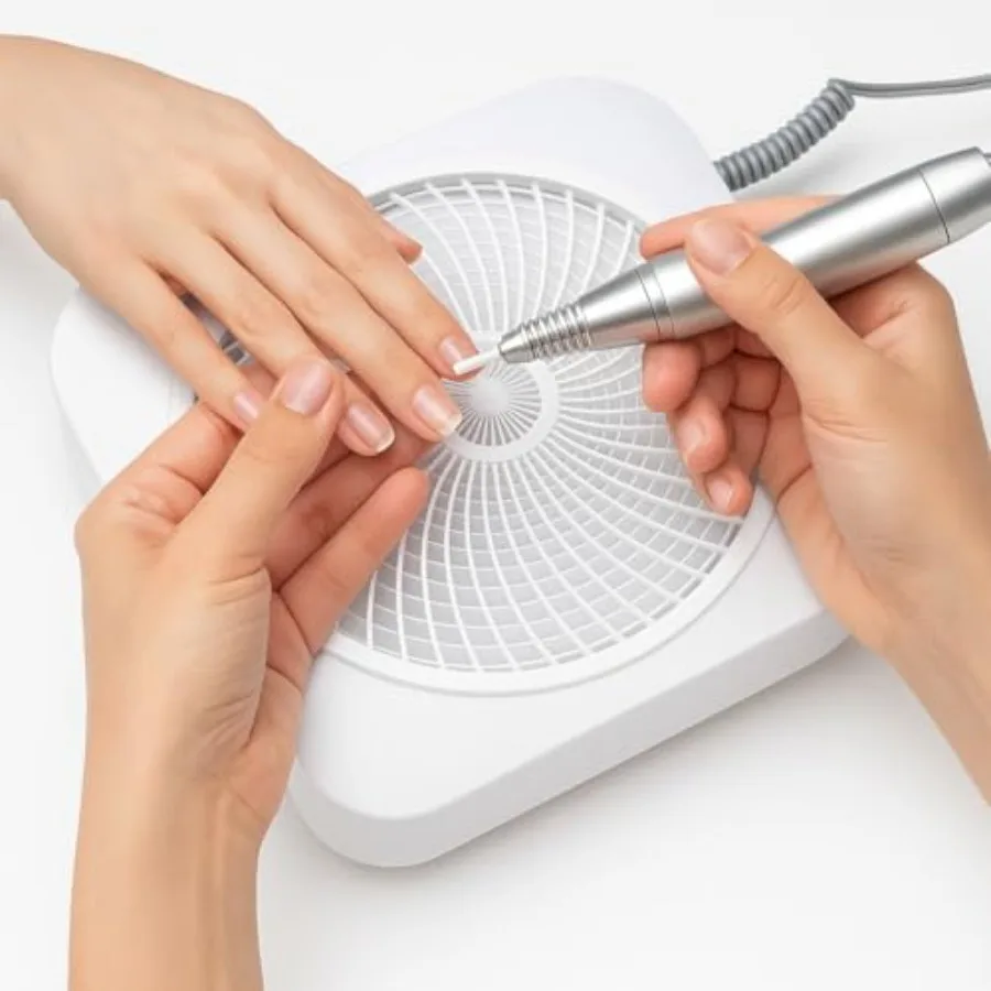 

Nail Dust Collector with Reusable Filter for Acrylic Gel Nails Professional Dust Suction Machine in Black Powerful Vacuum Extra