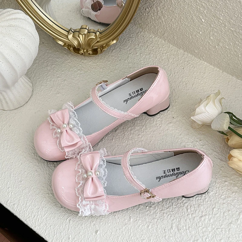 Spring and Summer Bowknot Sweet Women's Single Shoes 2026 New Style High Heels