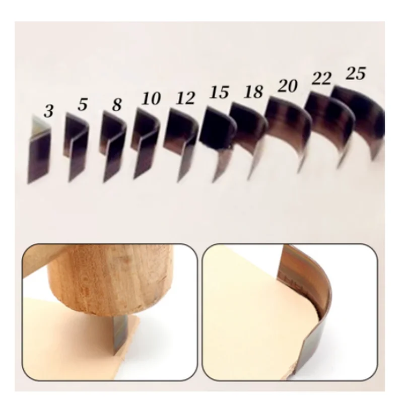 10Pcs  Leather Tools Corner Round Hand Cutter Punch Leather Handmade Craft Tools Punching Hand Belt Wallet Edge Oval Shape