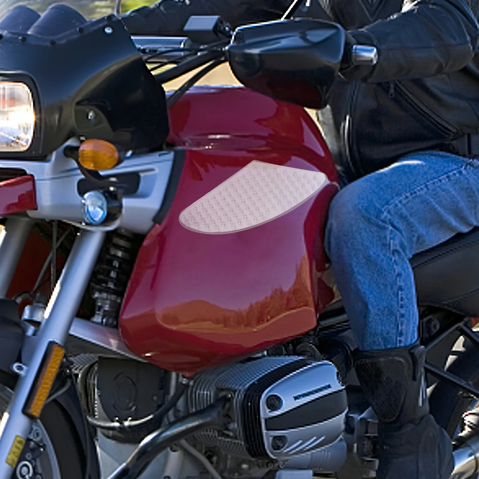 

1Pair Motorcycle Gas Tank Pad Insulation Non Slip Sticker Durable Rubber Grip Enhances Comfort Tank Grips Motorcycle Pads