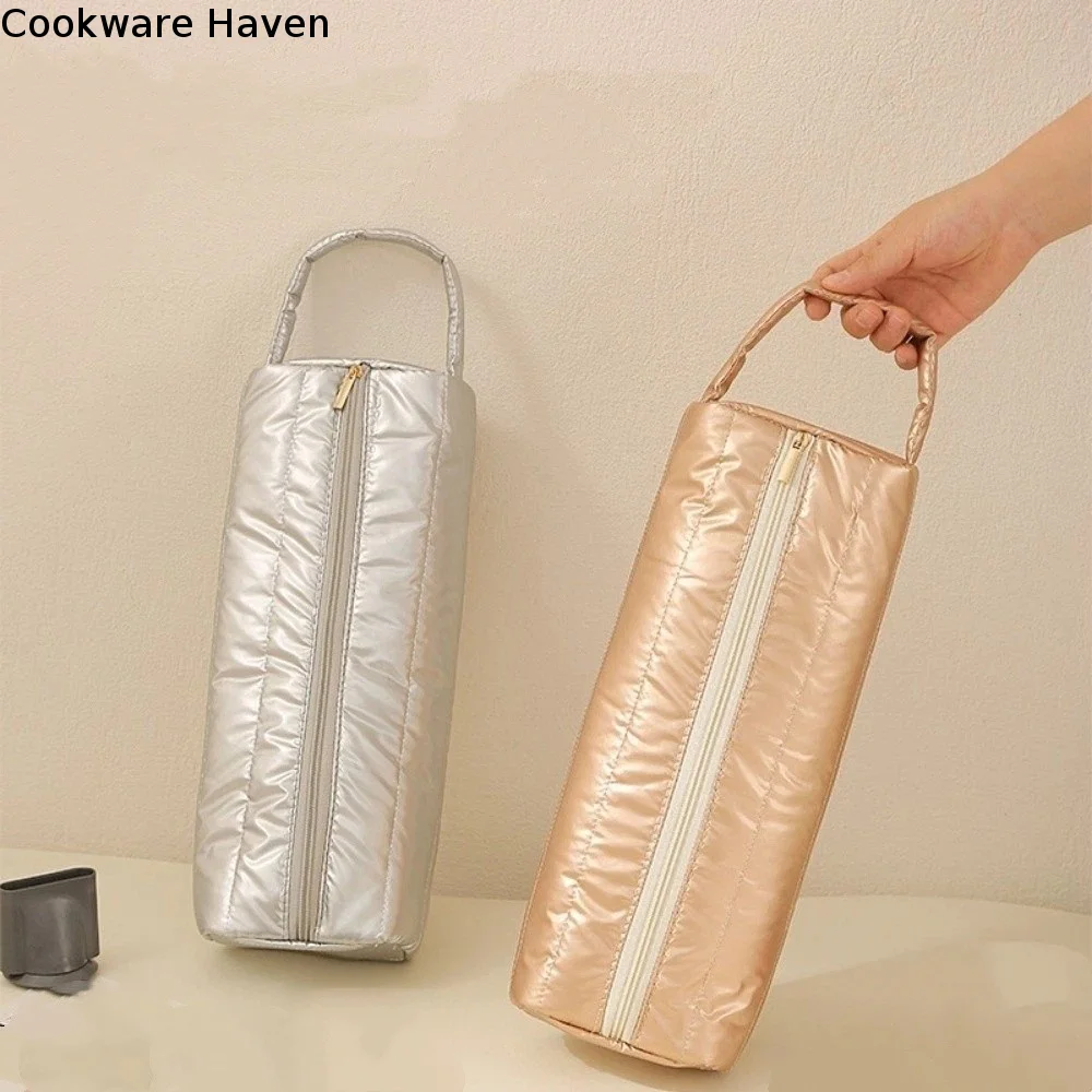 Oxford Inner Hair Dryer Storage Bag Soft Quilting Cotton Curler Storage Bag Heat Resistant Waterproof Curling Iron Organizer