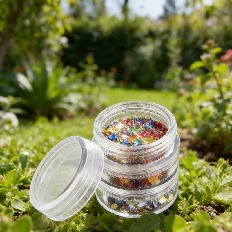 

24 шт., 5 г и 10 г, пустые мини-круглые штабелируемые баночки для кремов, прозрачные контейнеры для хранения, косметические контейнеры для теней для век, поделок, ювелирных изделий, дизайна ногтей