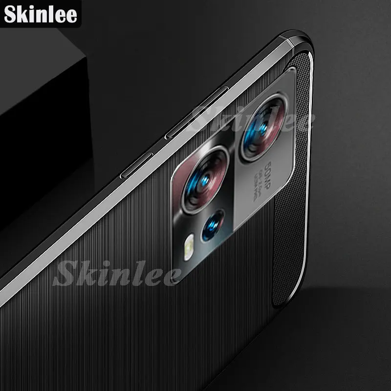 Skinlee Soft Case For Motorola Edge 30 Fusion 5G Carbon Fiber Drawing Shockproof Cover Phone Case For Moto Edge 30 Neo 5G Cover