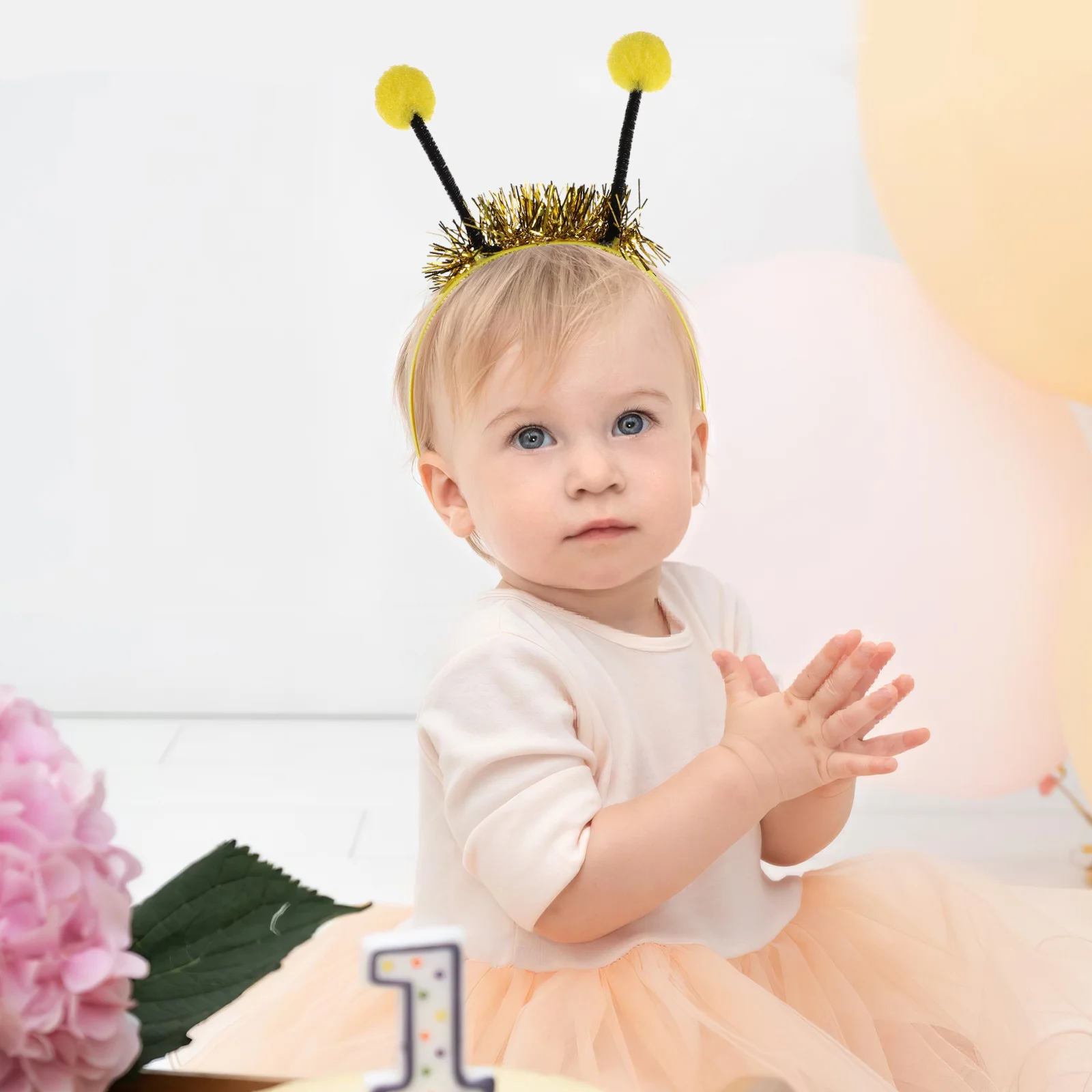 1Set Vibrant Yellow Ladybug Wings Headband Fairy Costume Set Kids Halloween Cosplay Insect Accessories Ladybug Costume Wings