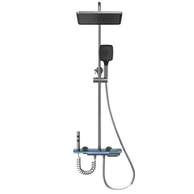 

All copper body, smart, digital display, shower, shower, set, household, constant temperature, nozzle, pressurized, rain