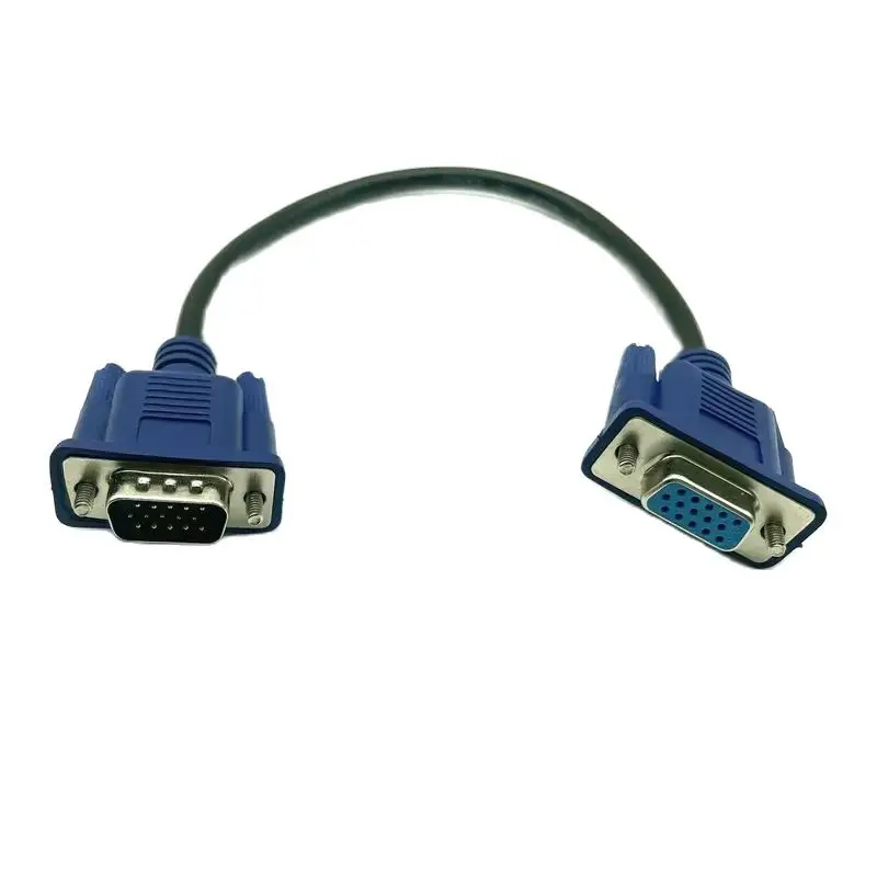 VGA/SVGA HDB 30cm 50cm VGA HD Cable Male To Female Extension Computer Monitor Cable 0.3m 0.5m short Cable