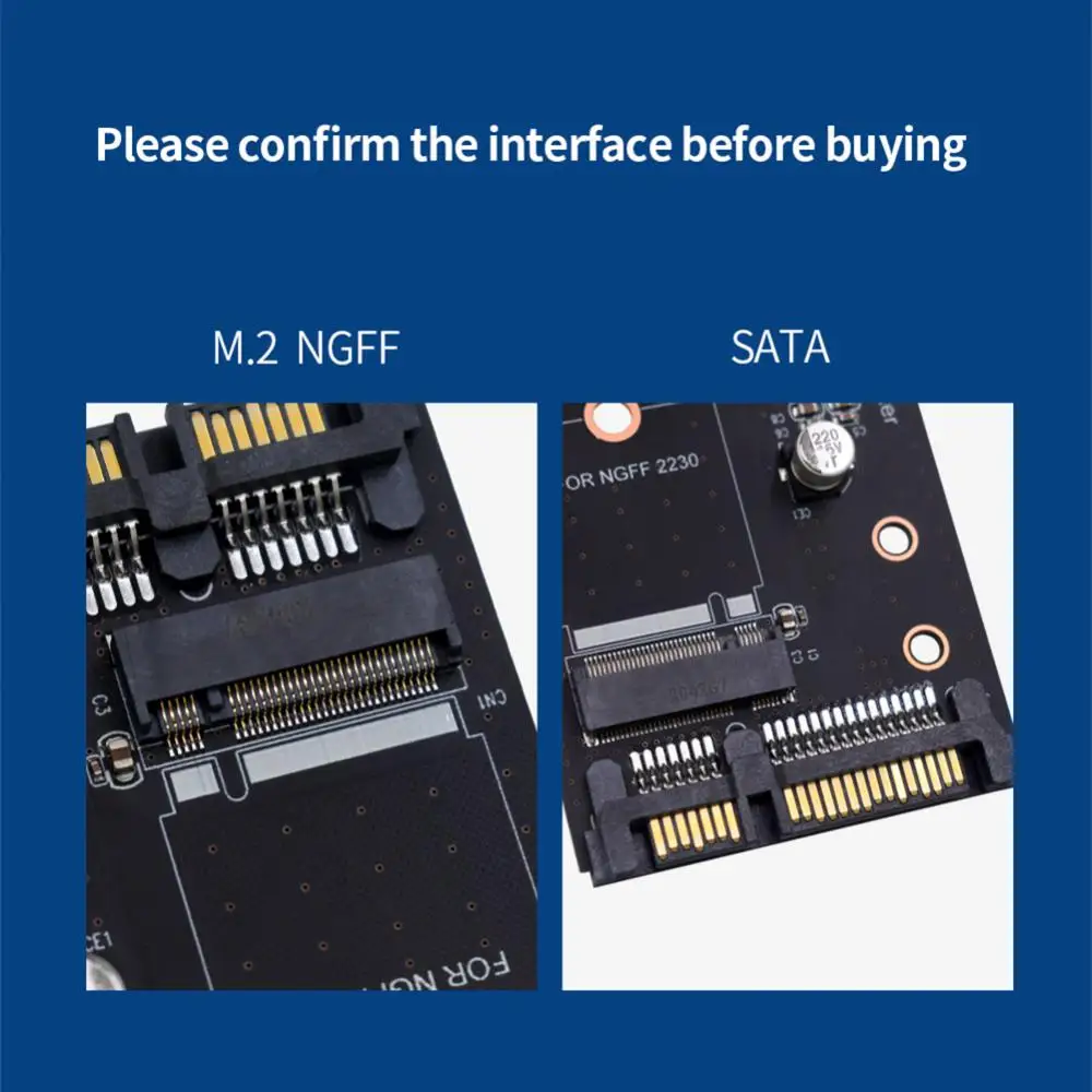 Adapter Board Or Sdd Type Sata3.0 To M.2 Ssd B- Key Interface Single Port For Pci-e Channel Ngff Protocol M.2 Ngff To Sata 22p