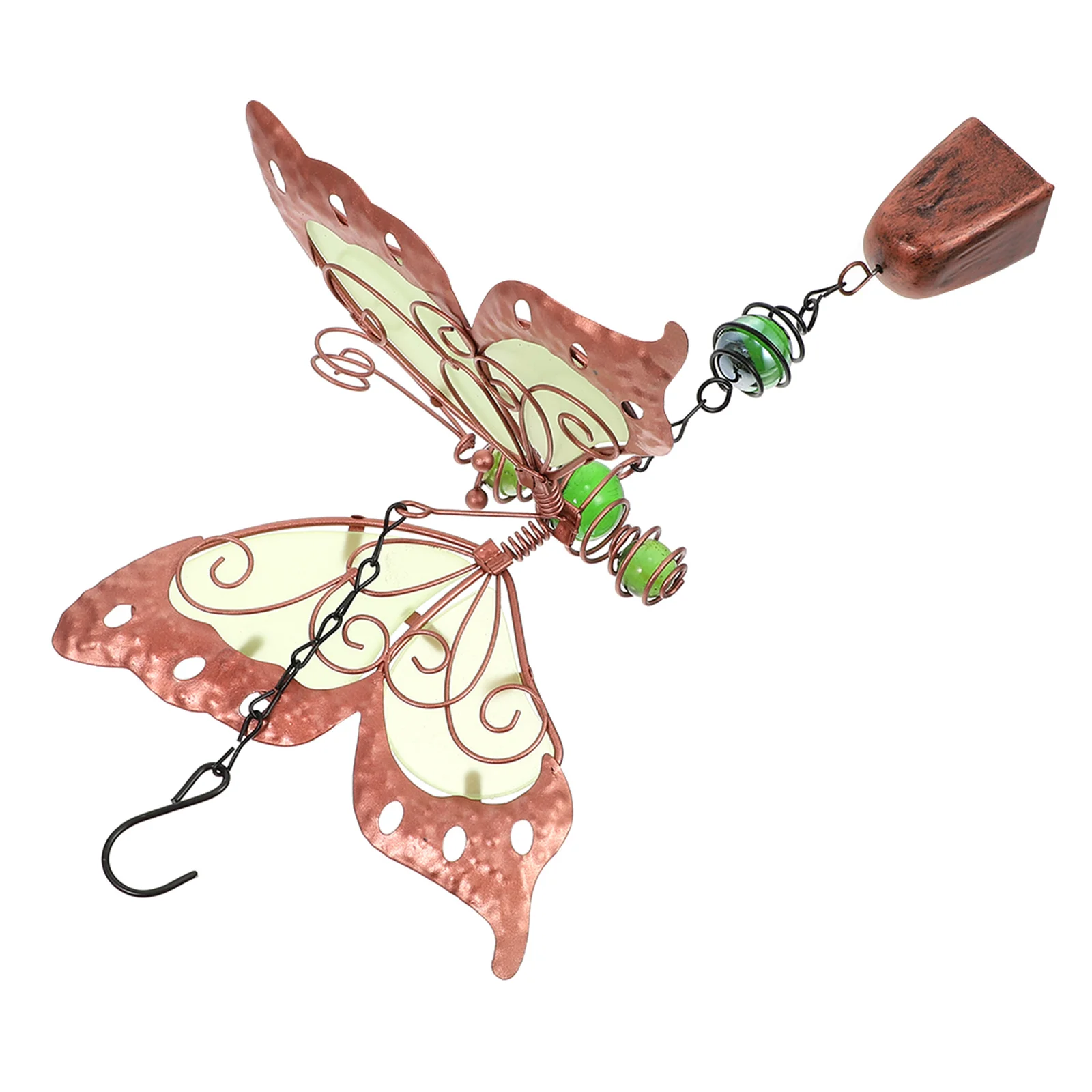 1개 발광 풍경종 내구성 있는 아크릴 컴팩트 디자인 발코니 정원 야외 장식 창의적인 풍경종 걸이 예술품