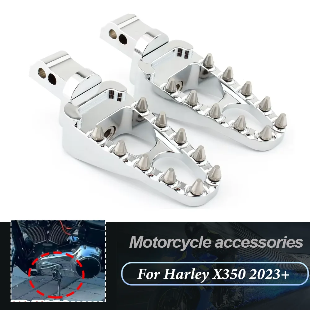 

For Harley X350 X 350 2023 2024 Motorcycle Footrests Footpeg Rests Pedals FootPegs