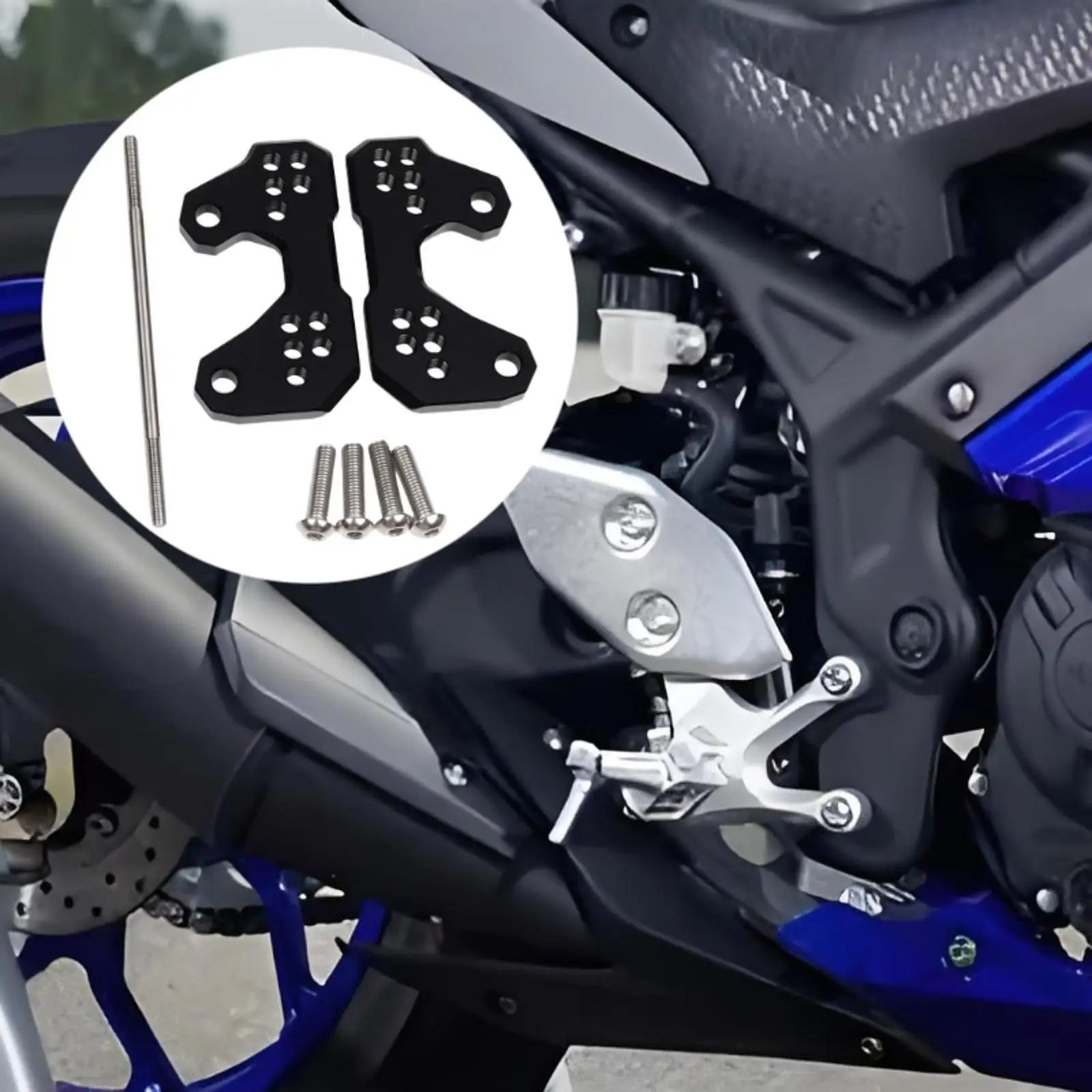 

2 регулируемые подножки, прочные задние подножки для Yamah Yzf R25 2013-2019