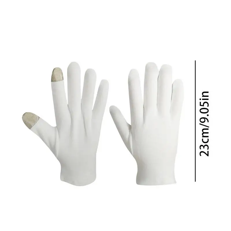 Moisturizing Gloves Silver Fiber Beauty Gloves For Hands Night Cotton Hand Gloves For Sleeping Beauty Dry Hands Inspection