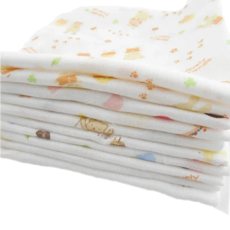 Baby Square Gauze Towel 100% Cotton Gauze Newborn Baby Face Hand Bath Bib Feeding Scarf 20x20cm 5PC Baby Bath Hand Towel Bath