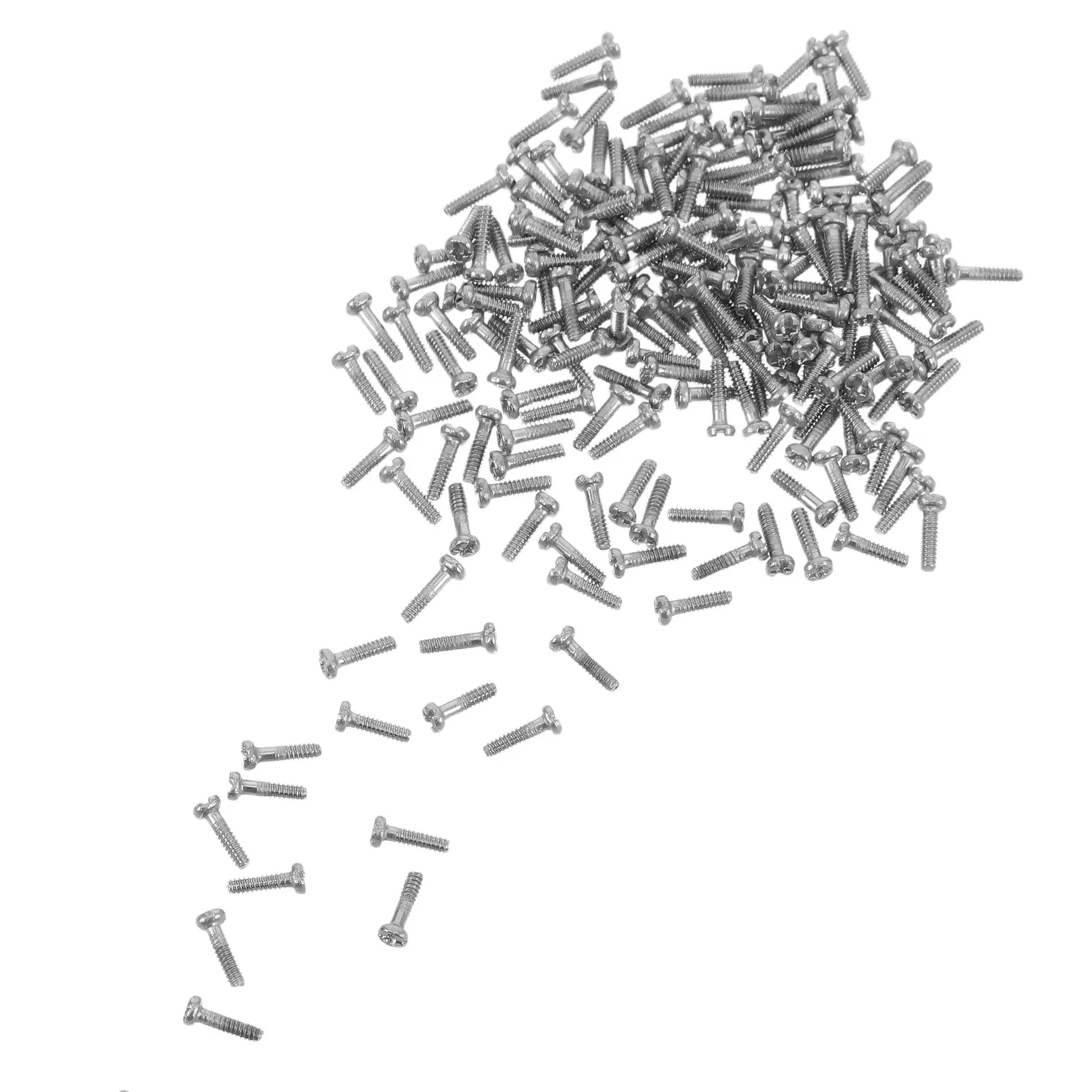 200Pcs Glasses Repair Screws Nose Pad 1.0x3.6mm Replacement Spare Parts for Eyeglasses Sunglasses Quick Repair Tools
