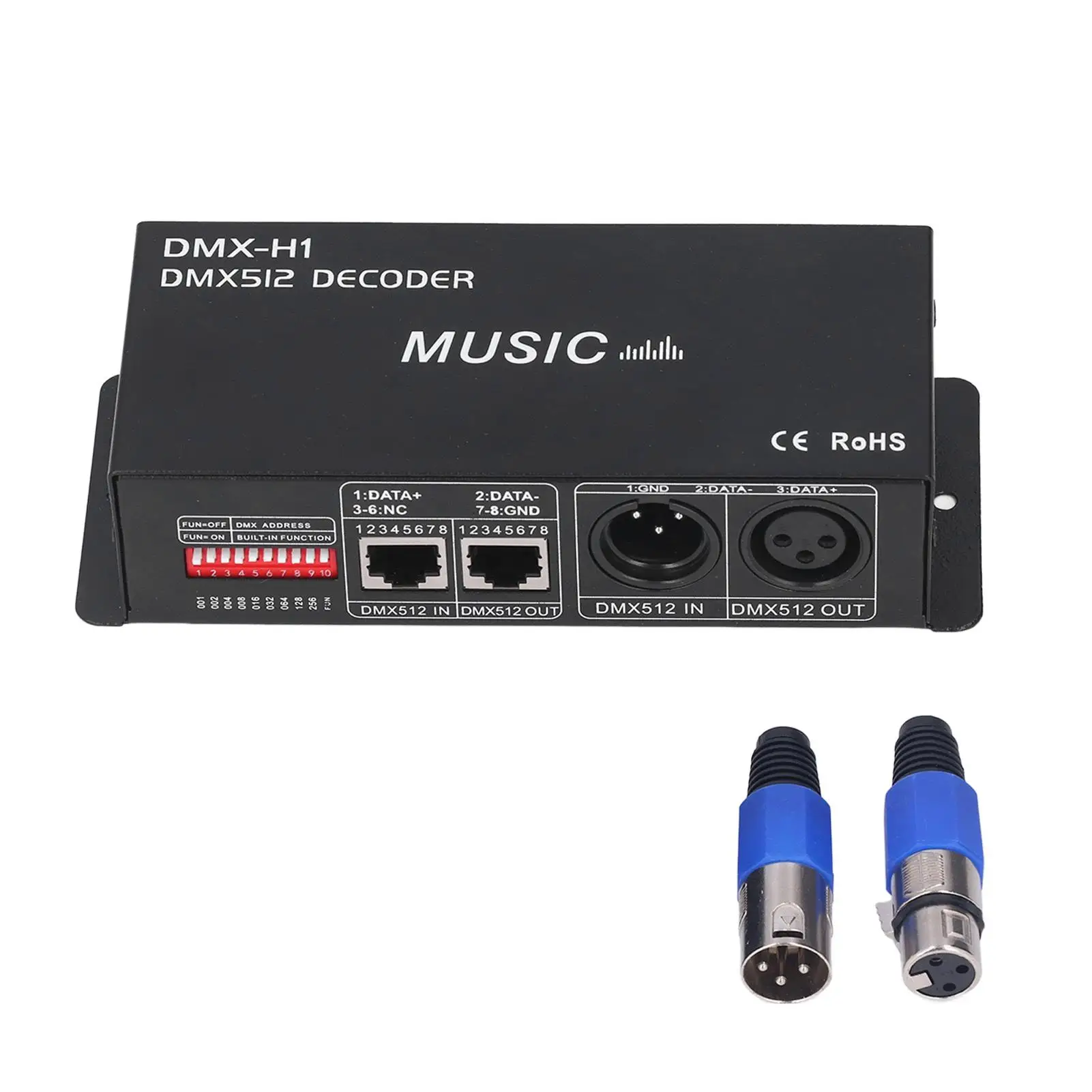 4 Channel DMX Decoder Controller for Bar and Hotel Lighting for sober Design Iron PCB Material