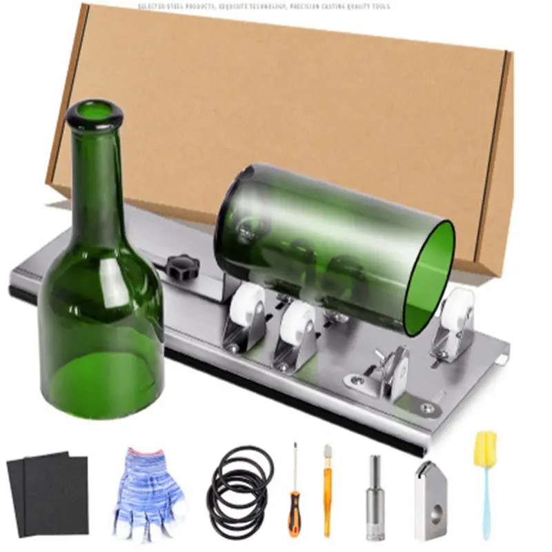 Glass Bottle Cutter DIY Tool Professional Glass Cutting Machine Steel Blade Manual Hardware Tools Set Wine Beer Bottle Craft