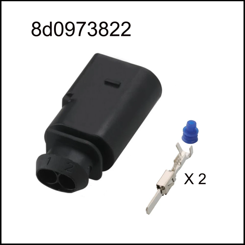 Imagem -03 - Fio do Carro Conector Harness Cabo Plugue Impermeável Automotivo Terminais Selo Pin 1j0973722 8d0973822 100set