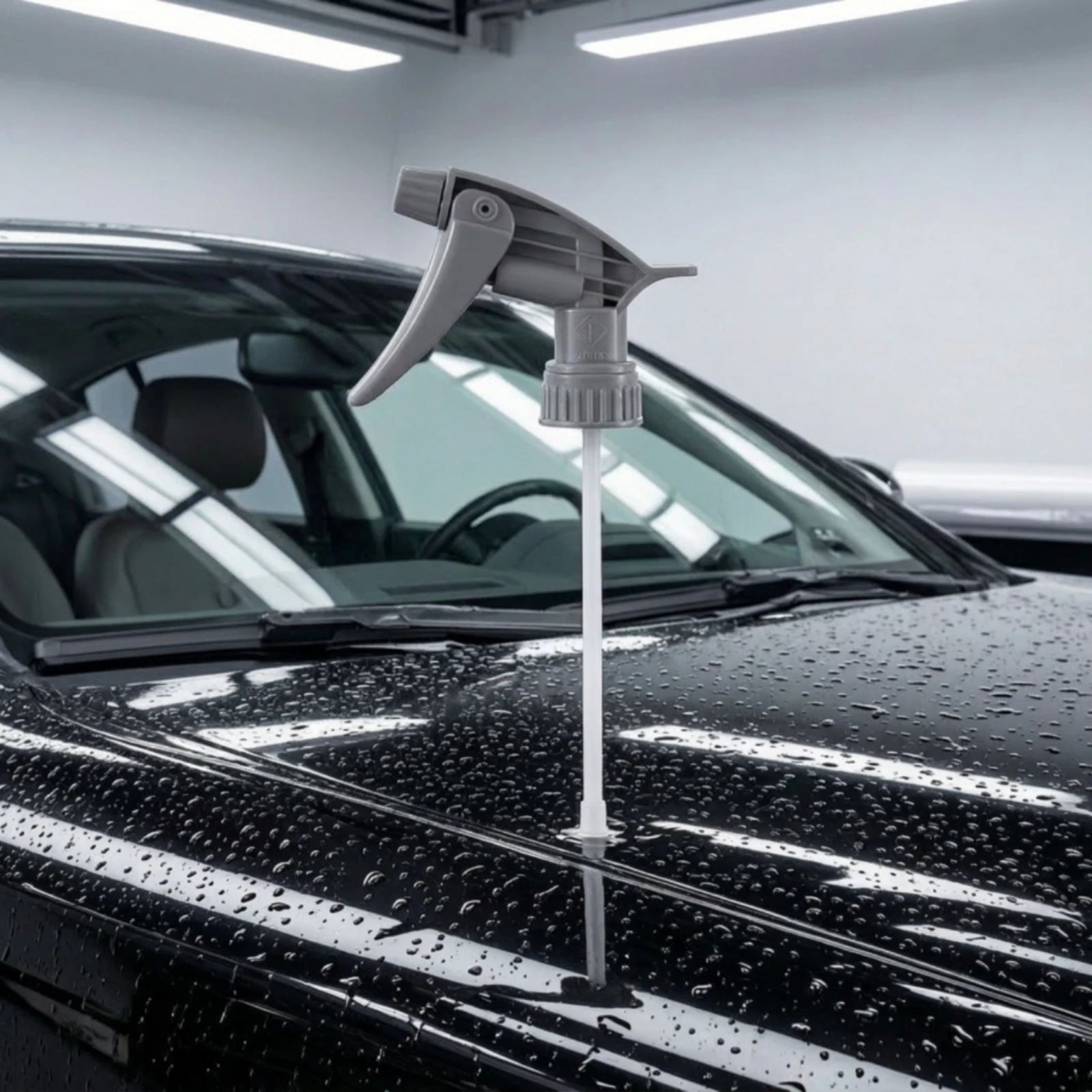 Trigger Spray Head Mist Trigger Sprayer Head Sprayer with Suction Tube Tube Compact for Car Detailers, Detailing