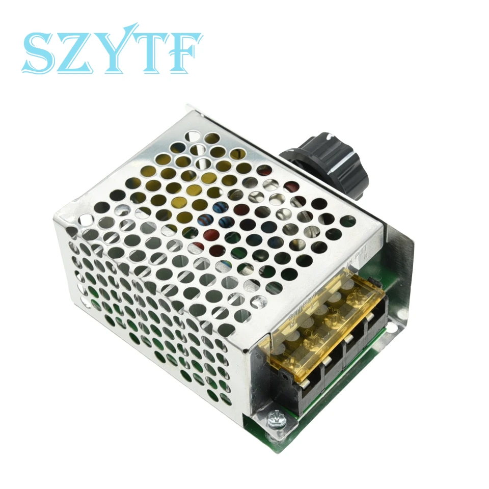 4000 W Import tyrystorowego regulatora elektronicznego dużej mocy Obudowa termostatu prędkości przyciemniania z zabezpieczeniem