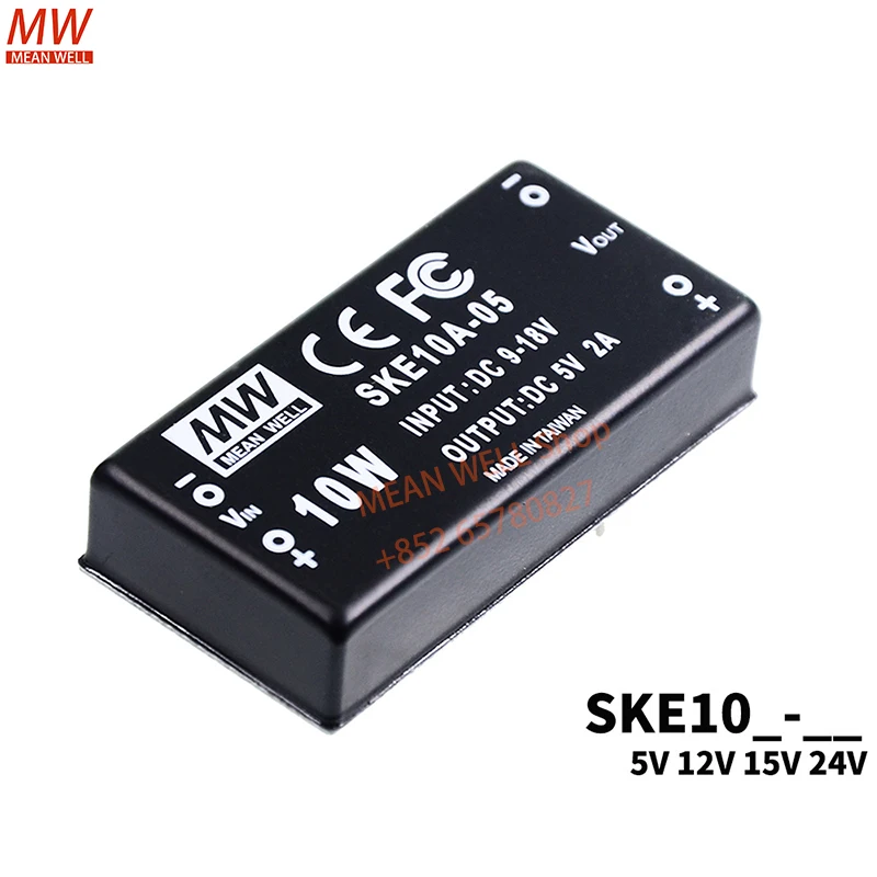 MEAN WELL Switching Power Module 10W DC-DC Regulated Single Output Converter SKE10A-05 SKE10B-05 SKE10B-12 SKE10B-24