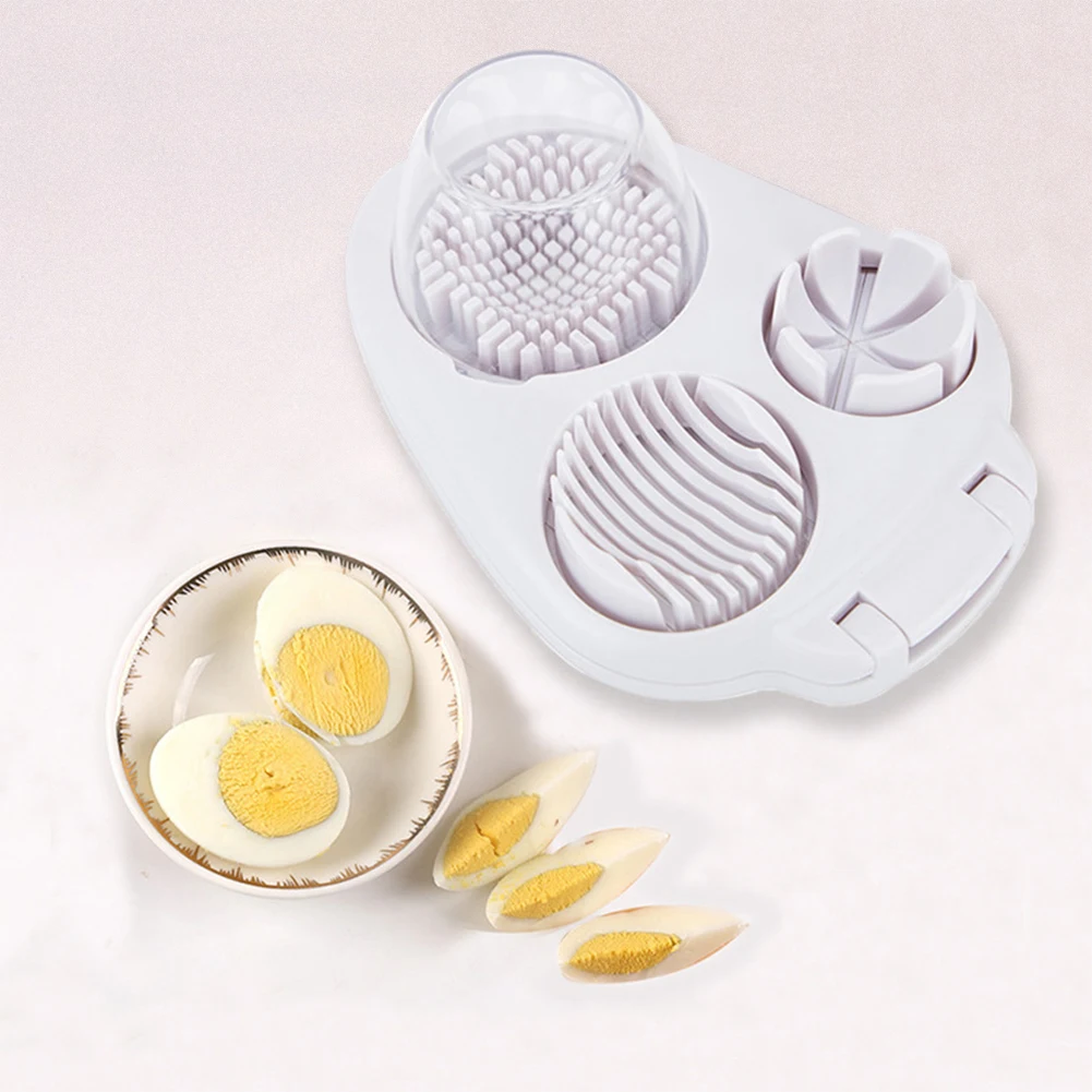 3 in 1 Egg Cutter Egg Chopper Multifunctional Kitchen Chopper Tool 3 Slice Modes Stainless Steel Wire for Strawberry Tomato - view 3