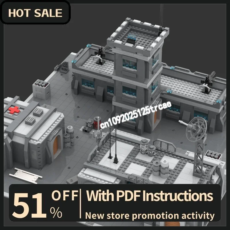 

New 2984Pcs Famous Star Battle Movie Moc Defense Grounds Model Building Custom Puzzles Diy Creative Ideas Toys Birthday Gifts