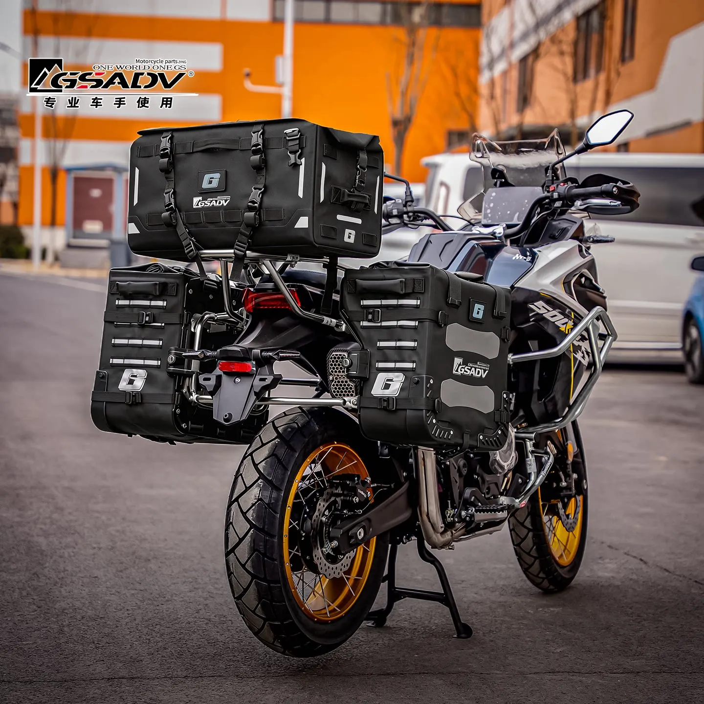

GSADV Motorcycle Side Box for 2026 Moto VOGE DS500X Aluminum Magnesium Alloy Motorcycle Top Case Side Luggage Bag for Travel