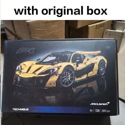 With Original Box P1 Super Racing Car Fit 42172 Model Building Blocks 1:8 Bricks Technical Toys For Children Christmas Gift