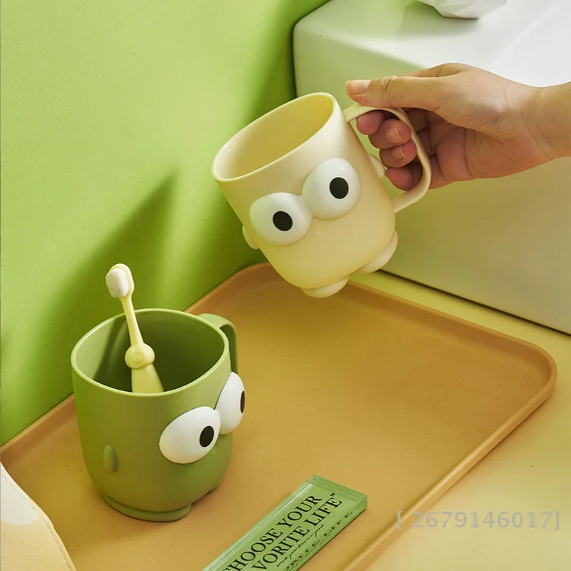 【YY26】Cute Cartoon Toothbrush Holder, Multi-functional Oral Care Cup, Suitable For Student Dormitories And Home Oral Care Sets