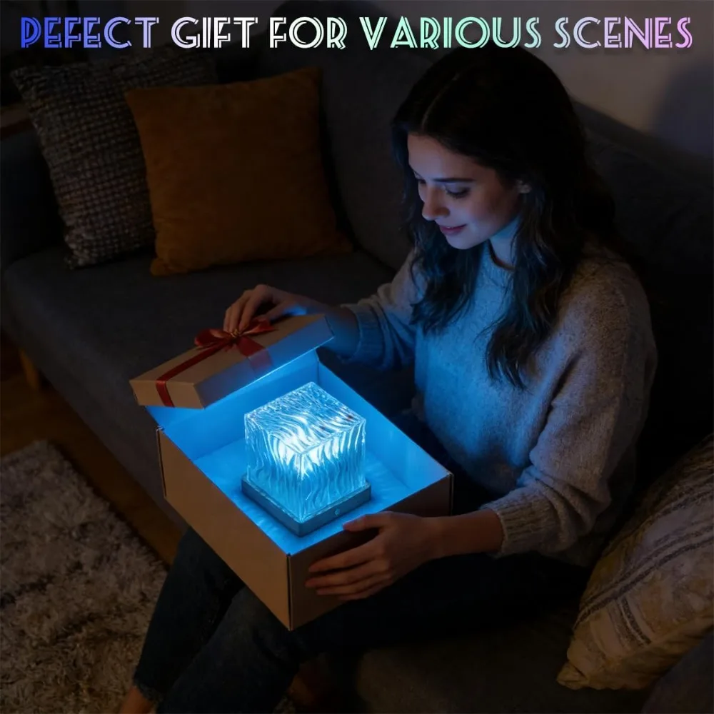 Starry Sky Projector Light LED Aurora Night Light USB Powered Remote 16 Colors Dimmable Mood Ambient Light Home Bedroom Decor