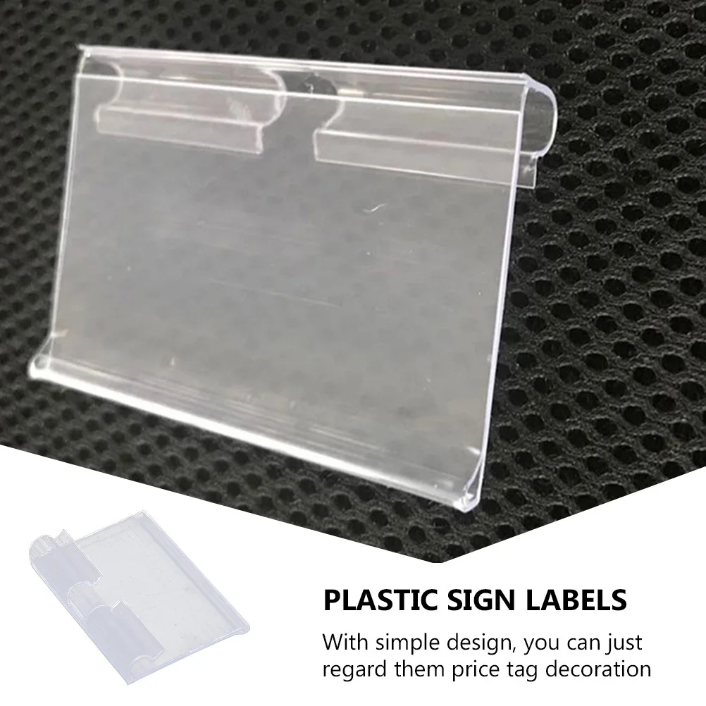 

30 шт. полезные держатели этикеток для вывесок, прозрачные этикетки для отображения цен для розничных полок и идентификации цен на товар