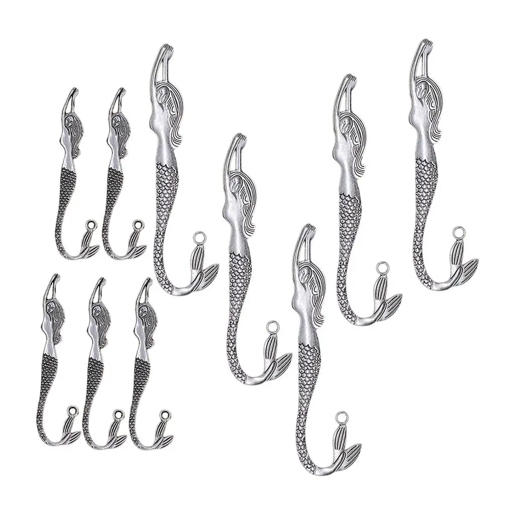 10 قطع حورية البحر المعادن المرجعية الخرز الحرفية DIY المرجعية شنقا سحر