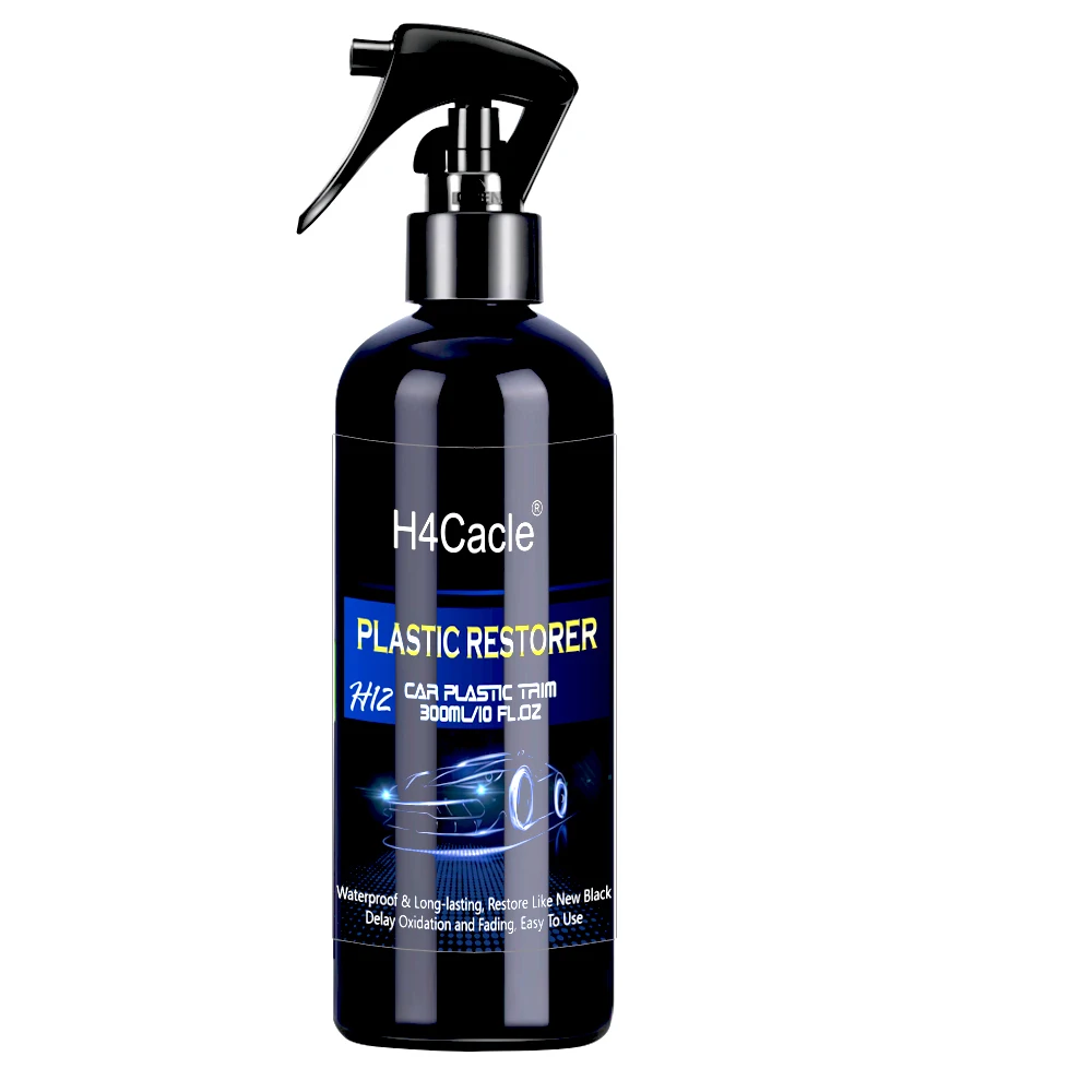 H4Cacle Plastic Restorer Back To Black Gloss Car Cleaning Products Auto Polish and Repair Coating Renovator for Car Detailing