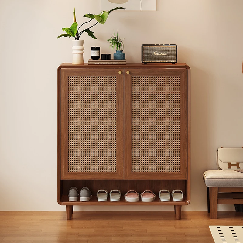 

Wooden Mobile Shoe Cabinet Storage Mobile Living Room Entrance Hall Designer Box Shoe Shelf Luxury Zapatero Shoemakers Furniture