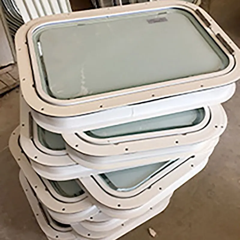 Marine Waterproof Aluminum Fixed Windows Fireproof Sliding Deck Windows Watertight Hatch for Boat Yacht