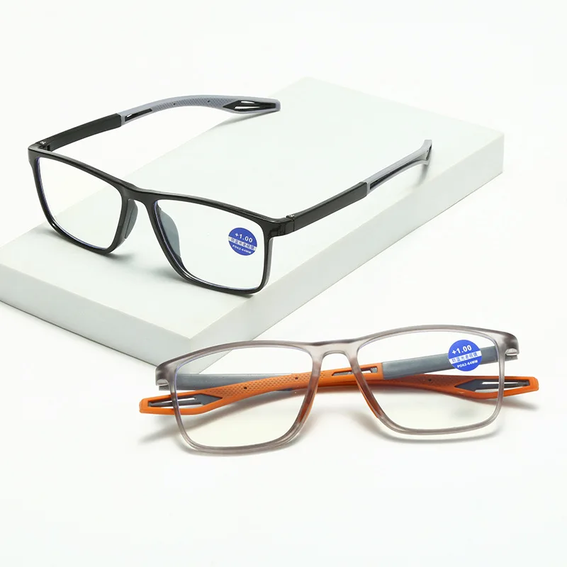 Vintage Ultraleicht TR90 Lesebrille Männer Frauen Retro HD Objektiv Blau Licht Blockieren Brillen Klassische Quadratische Weit Sicht Brillen – Detail 11