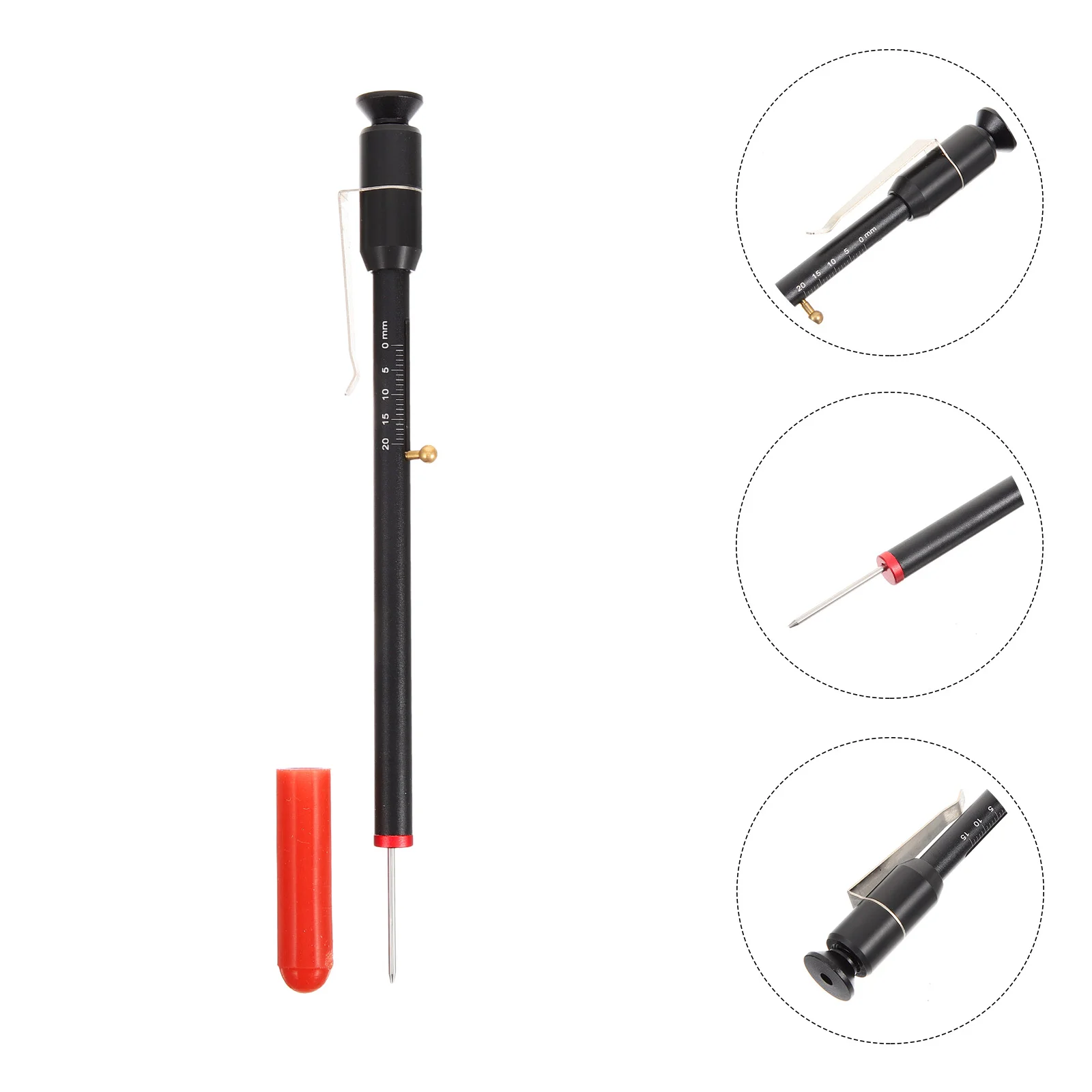 

Brake Pad Measuring Tool Car Testing Pen Scale Thickness Gauge Tire Tread Depth Pads Belt Tension