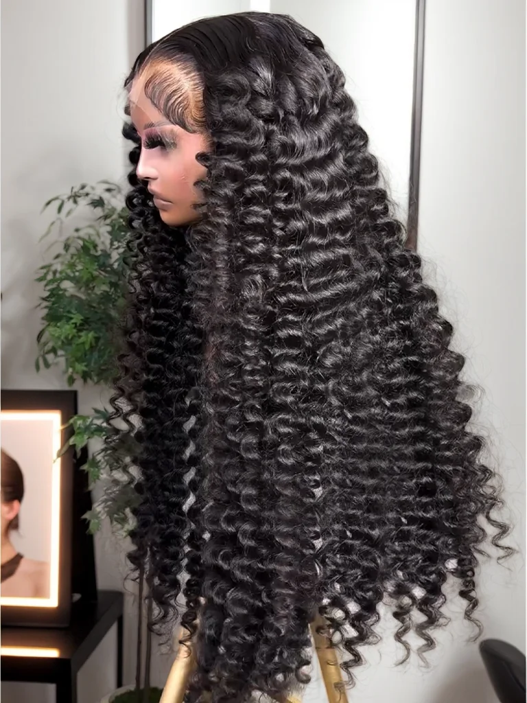 

Transparent HD 200 Density Human Hair Wig 40 Inch Loose Deep Wave 13x4 Curly Lace Front 13x6 Water Wave Nature Lace Frontal Wigs