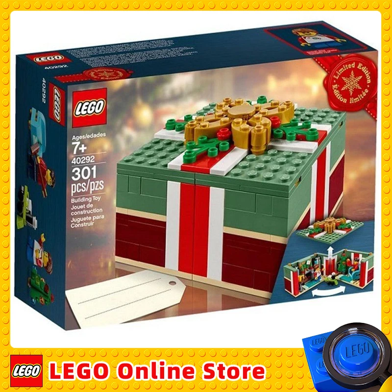 LEGO 40292 Buildable Holiday Present 2018 Store Limited Edition for Kids Boys Girls Ages 7+ Birthday Christmas Gift (301Pieces)