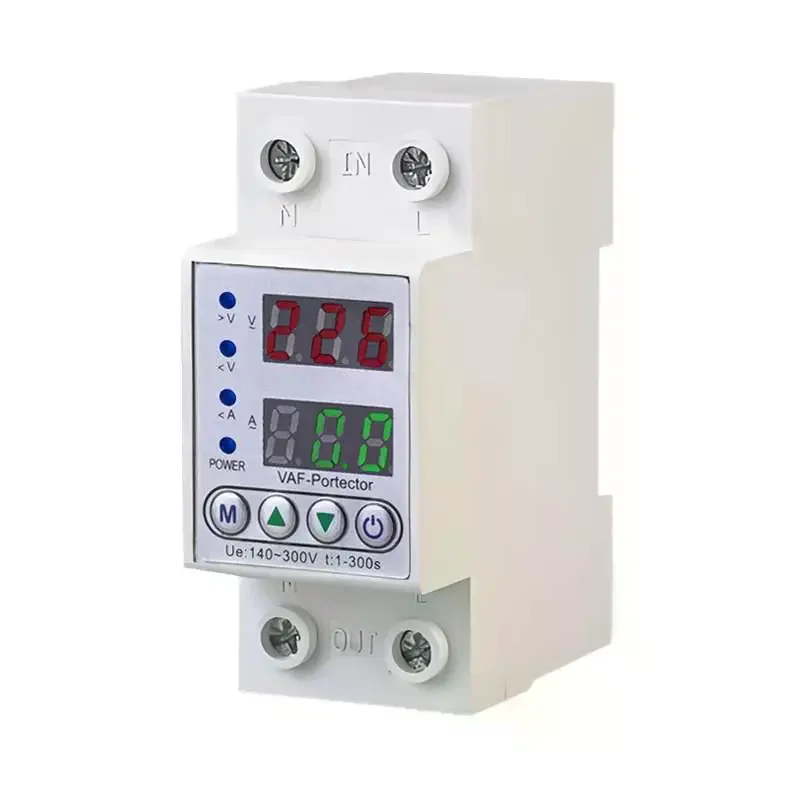 Rail Dual Display Adjustable Over Voltage Current and Under Voltage Protective