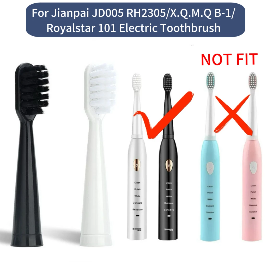 Replacement Toothbrush heads For Jianpai JD005 RH2305/X.Q.M.Q B-1/Royalstar101 Electric Toothbrush Soft DuPont Bristles Nozzles - view 2