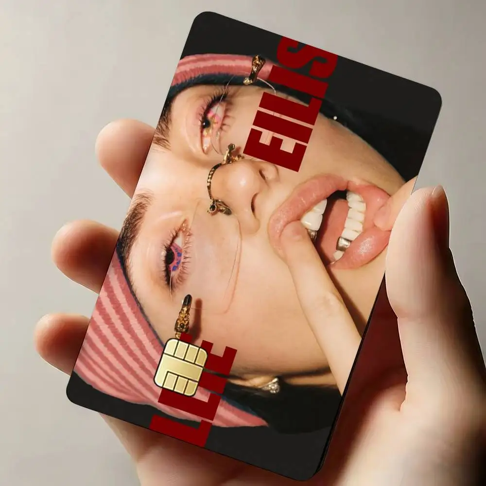 B-Billie E-Eilish Sticker Decoration Creative Bank Card Bus Metro Waterproof Sticker
